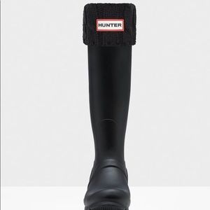 Black knit hunter boot tall sock inserts